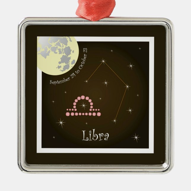 Libra September 24 bis Oktober 23 Ornament (Vorne)