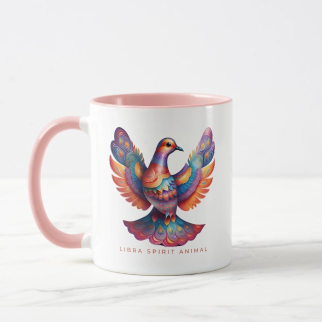 Libra Spirit Animal Dove Alebrije Female Tasse (Links)