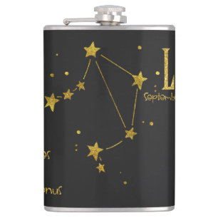 Libra Star Sign Flachmann