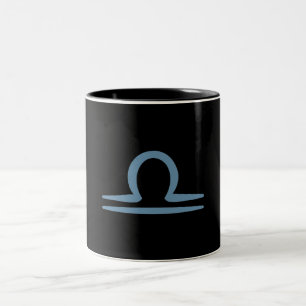 LIBRA Sternzeichen September Oktober Geburtshorosk Zweifarbige Tasse