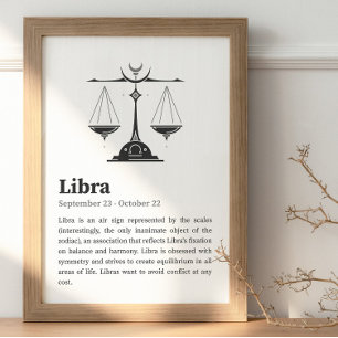 Libra-Sternzeichenposter Poster