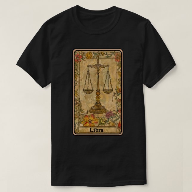 Libra Sun Sign T-Shirt (Design vorne)