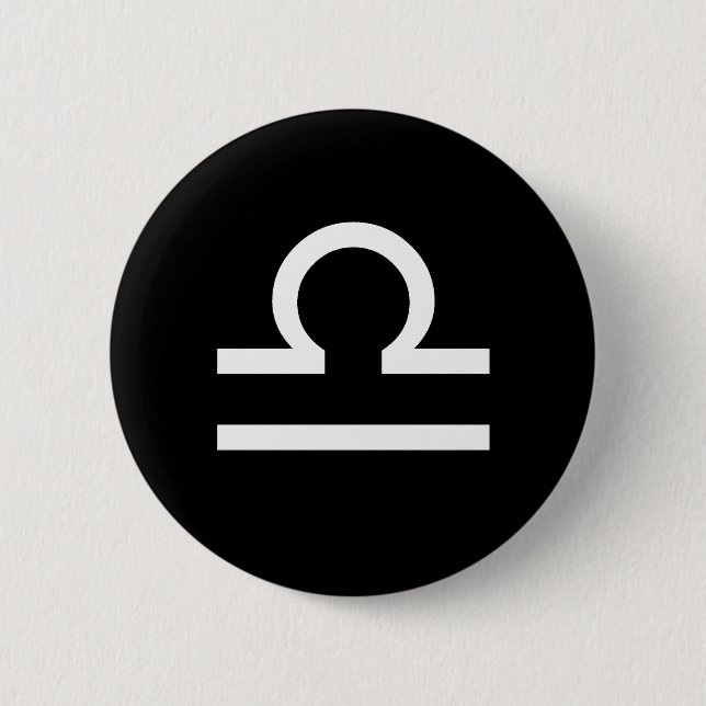 Libra-Symbol Button (Vorderseite)