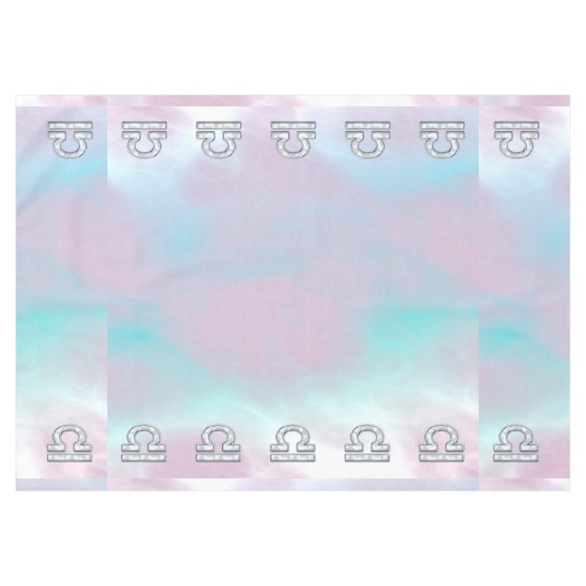 Libra Symbol Mutter von Pearl Style Tischdecke (Vorderseite (Horizontal))