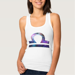 Libra Symbol Slim Fit Racerback Tank Oben Top
