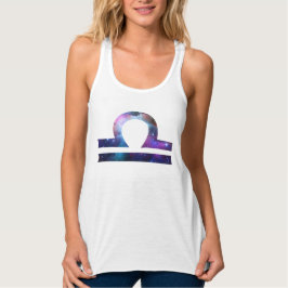 Libra Symbol Slim Fit Racerback Tank Oben Top