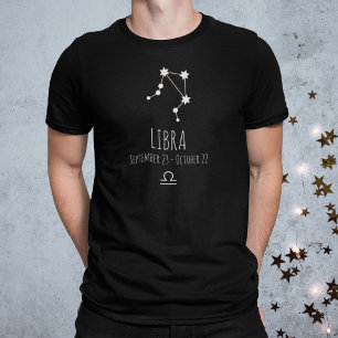 Libra   T-shirt Constellation Zodiaque personnalis