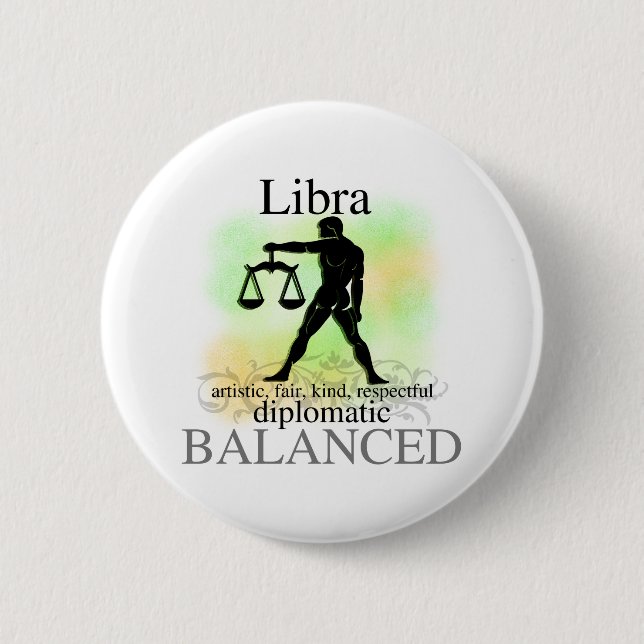 Libra über dich button (Vorderseite)