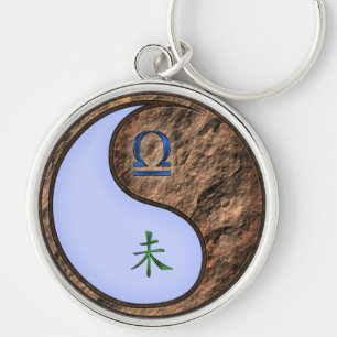 Libra und Erdziege Schlüsselanhänger
