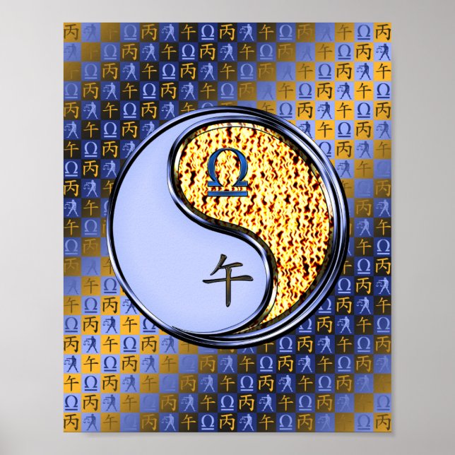 Libra und Feuerpferd Poster (Vorne)