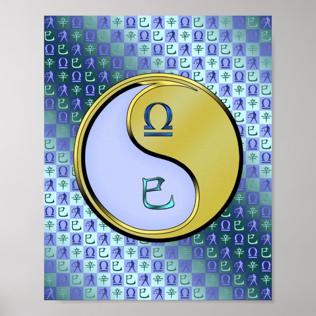 Libra und Metallschlange Poster (Vorne)