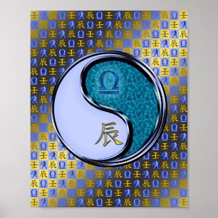 Libra und Wasserdrache Poster