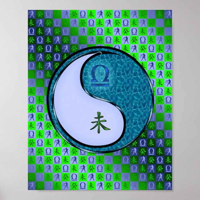 Libra und Wasserziege Poster (Vorne)