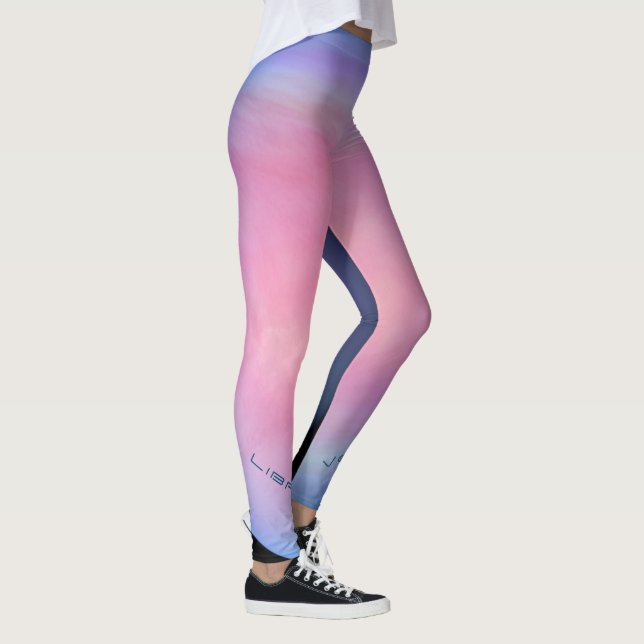 Libra Venus Celestial Typografy Solar System Cool Leggings (Rechts)