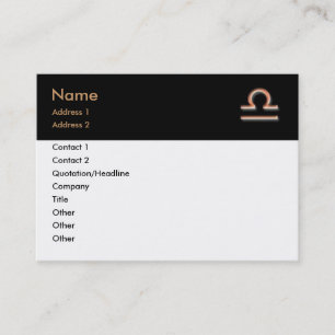 Libra-Visitenkarte Visitenkarte