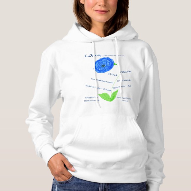Libra Wearable Horoscope Hoodie (Vorderseite)