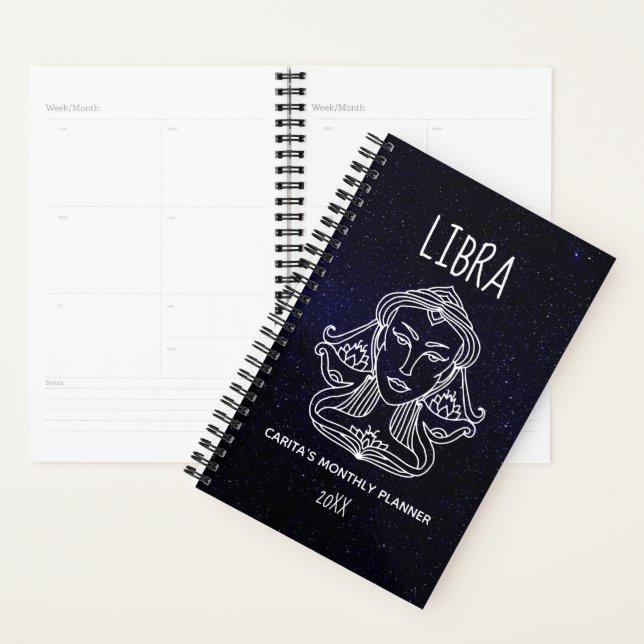 Libra Woman Monthly Planner Planer (Anzeige)