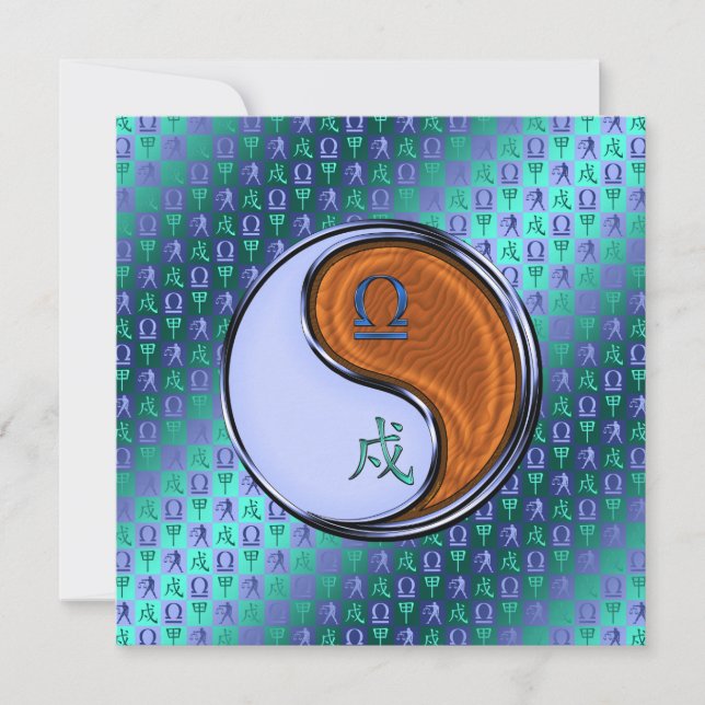 Libra & Wood Dog Karte (Vorderseite)