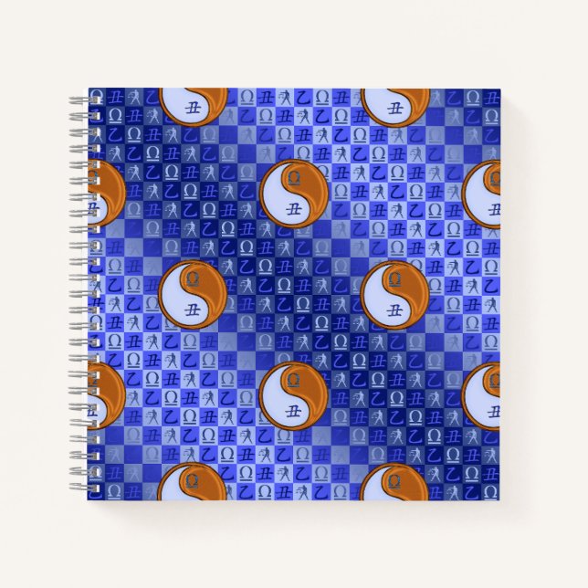 Libra & Wood Ox Spiral Notebook Notizbuch (Vorderseite)