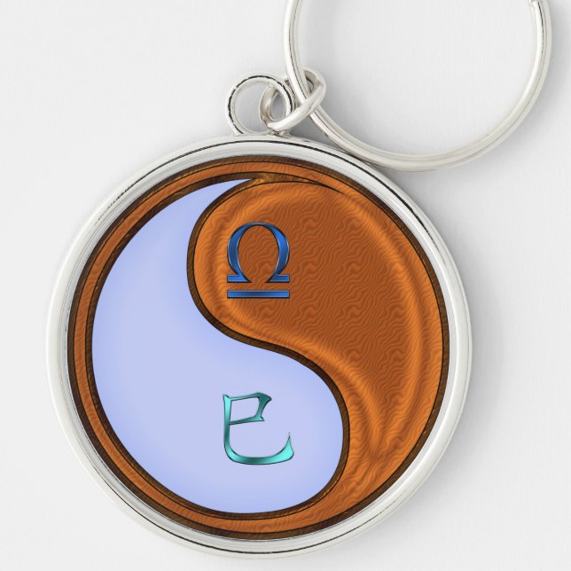 Libra & Wood Snake Schlüsselanhänger (Vorne)