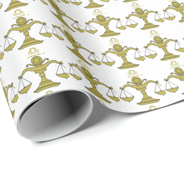 Libra Wrapping Paper Geschenkpapier (Rolleneckpunkt)
