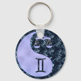 Libra Yin Yang Schlüsselanhänger