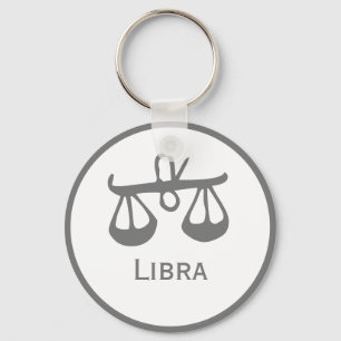 Libra-Zeichen des Zodiac-Designs Schlüsselanhänger