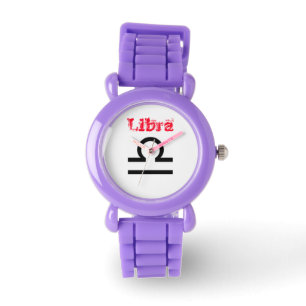 Libra-Zeichen des Zodiaks. Kinder beobachten. Armbanduhr