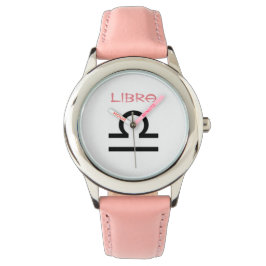 Libra-Zeichen des Zodiaks. Kinder beobachten. Armbanduhr