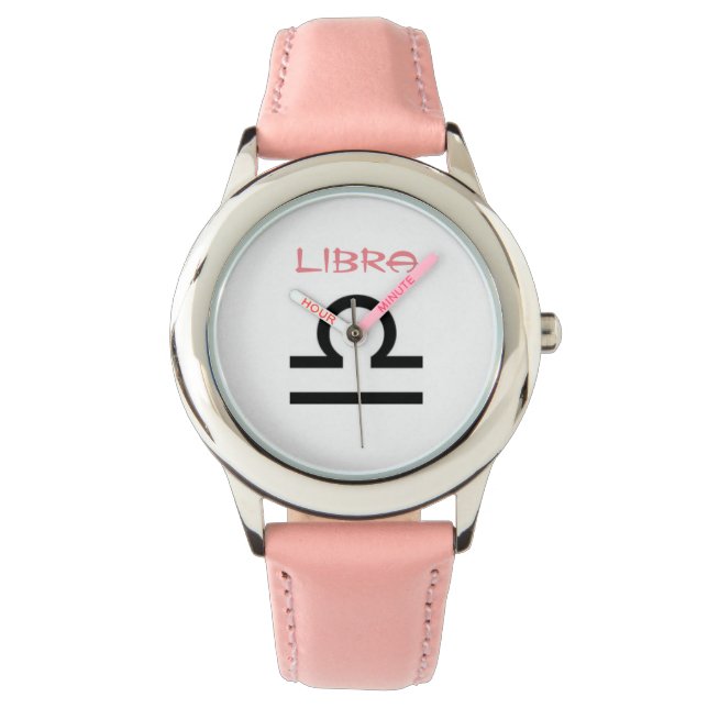 Libra-Zeichen des Zodiaks. Kinder beobachten. Armbanduhr (Vorderseite)