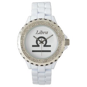 Libra-Zeichen des Zodiaks. Ladys Watches. Armbanduhr