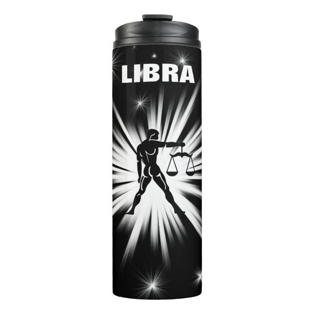 Libra-Zeichen Thermosbecher (Vorderseite)