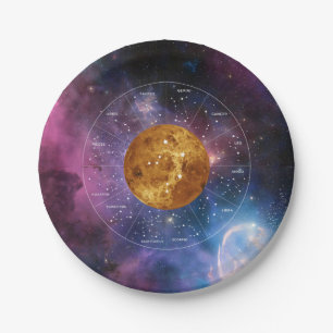 Libra Zodiac Astrologisches Zeichen - Planet Venus Pappteller