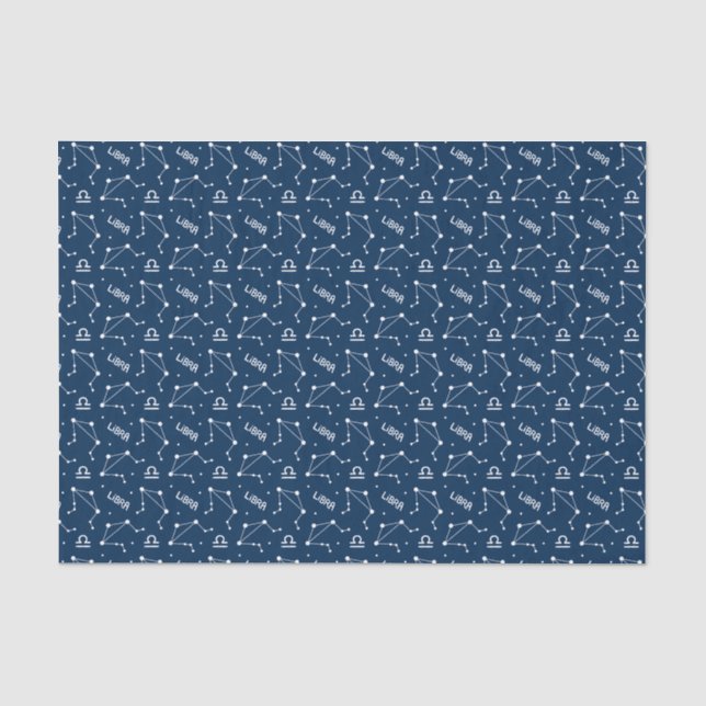 Libra Zodiac Astrologisches Zeichen Seidenpapier (Vorderseite)