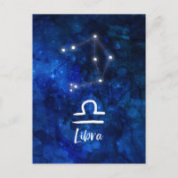 Libra Zodiac Constellation Blue Galaxy Celestial