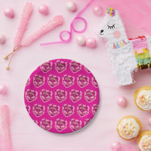 Libra Zodiac Coquette Herz Birthday Cake Pappteller