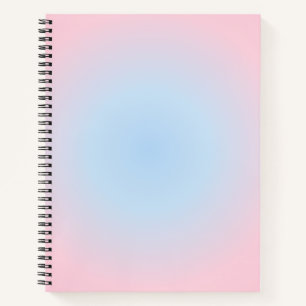 Libra Zodiac Gradient, Pink Blue Aura Gradient Notizbuch