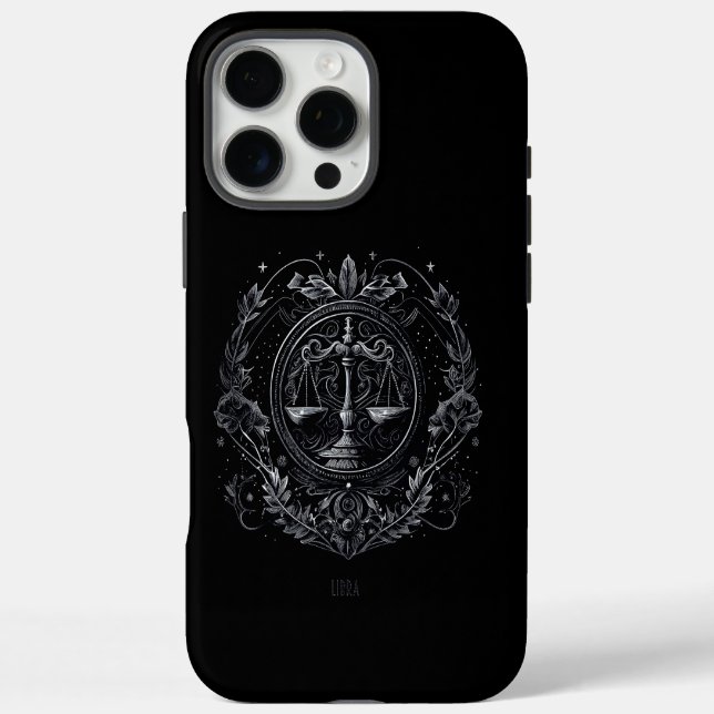 Libra Zodiac Horoscope iPhone 16 Pro Max Hülle (Rückseite)