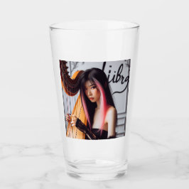 Libra Zodiac Musician Harp Glas