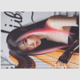 Libra Zodiac Musician Harp Seidenpapier