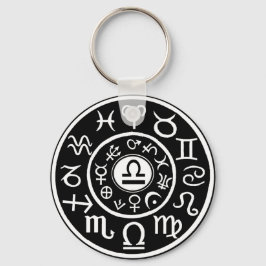 Libra Zodiac Schlüsselanhänger