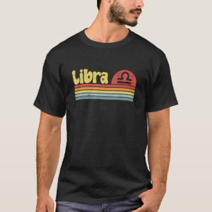Libra Zodiac Sign 70er Hippie Style 4 T-Shirt