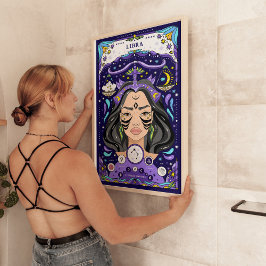Libra Zodiac Sign BluePoster - Harmonie und Harmon Poster