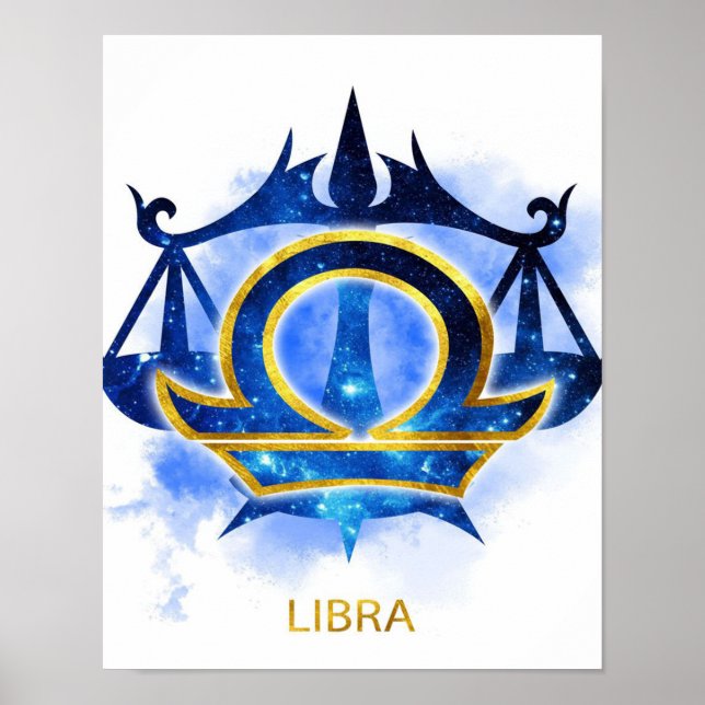 Libra Zodiac Sign- Funny Libra Zodiac Lover Gesche Poster (Vorne)