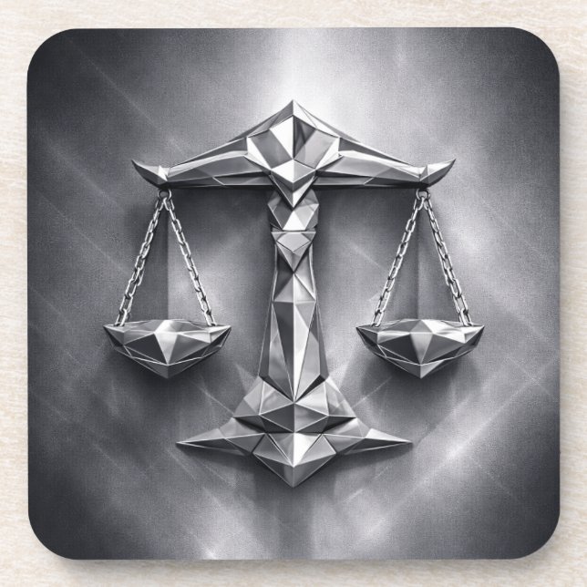 libra zodiac sign getränkeuntersetzer (Vorderseite)
