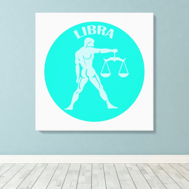 Libra, Zodiac Sign, Horoscope, Astrology Leinwanddruck (Insitu (Holzboden))
