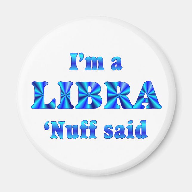Libra Zodiac Sign Magnet (Vorne)