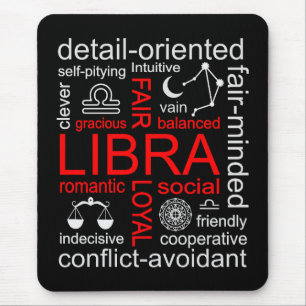 Libra Zodiac Sign Mousepad