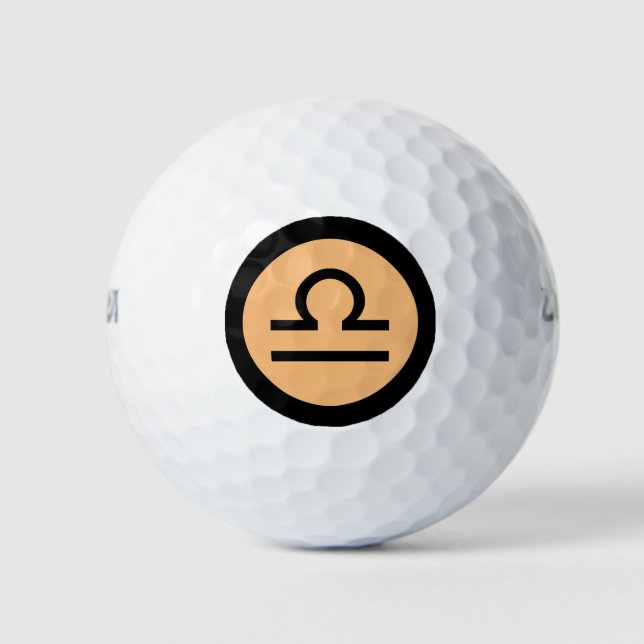 Libra Zodiac Sign Personalisiert Custom Golfball (Vorderseite)