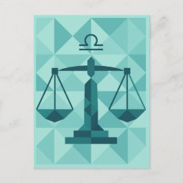 Libra Zodiac Sign Postkarte